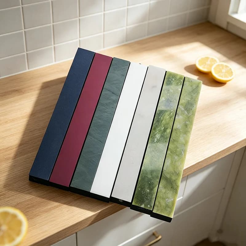 Natural Sharpening Stone 3000 5000 6000 8000 10000# Polishing Whetstone Fixed‑Angle Knife Sharpener Water Kitchen Tools