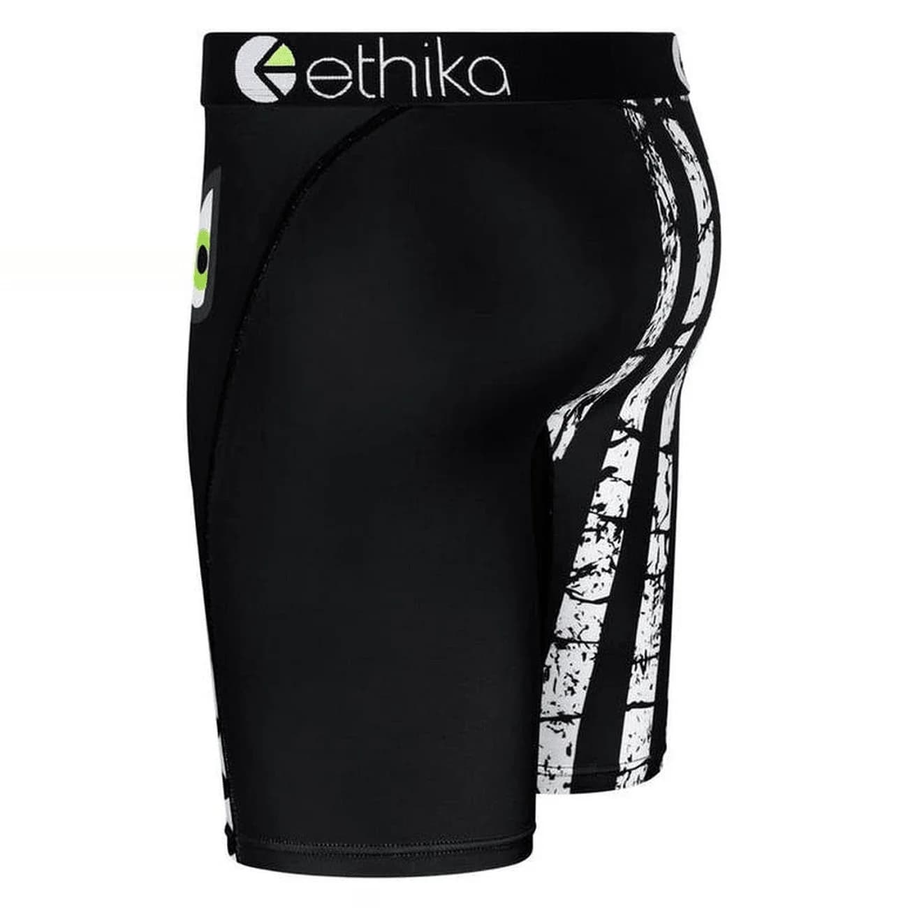Boxer elasticizzati da uomo con stampa bandiera e squalo, comodi slip sportivi
