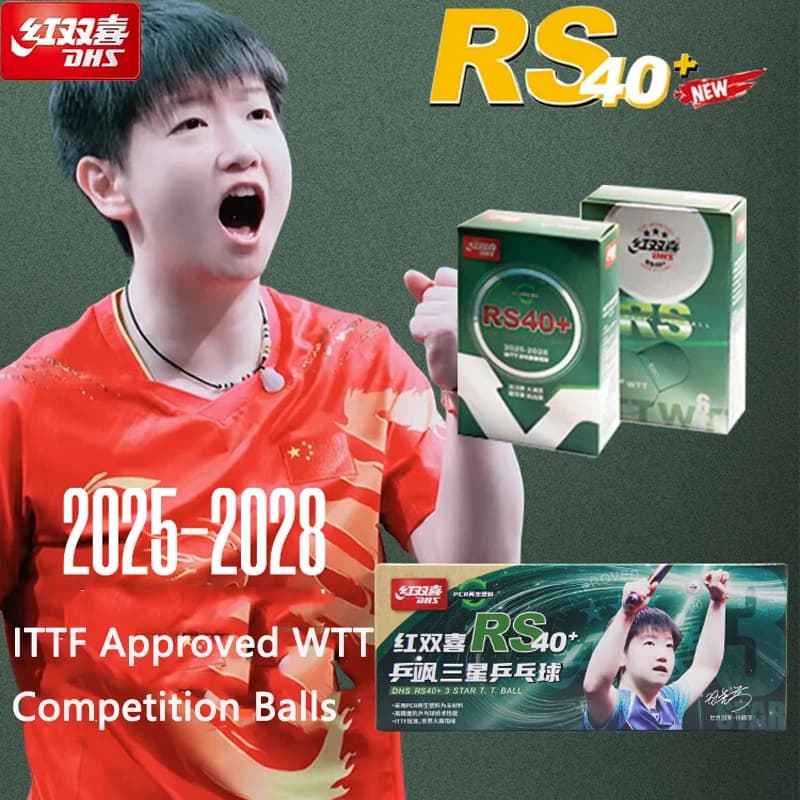 Palline da ping pong originali DHS 6 /10 pezzi/scatola Nuovo materiale RS40 + pallina da ping pong 2025WTT Competizione 1/2/3 stelle palline da ping pong
