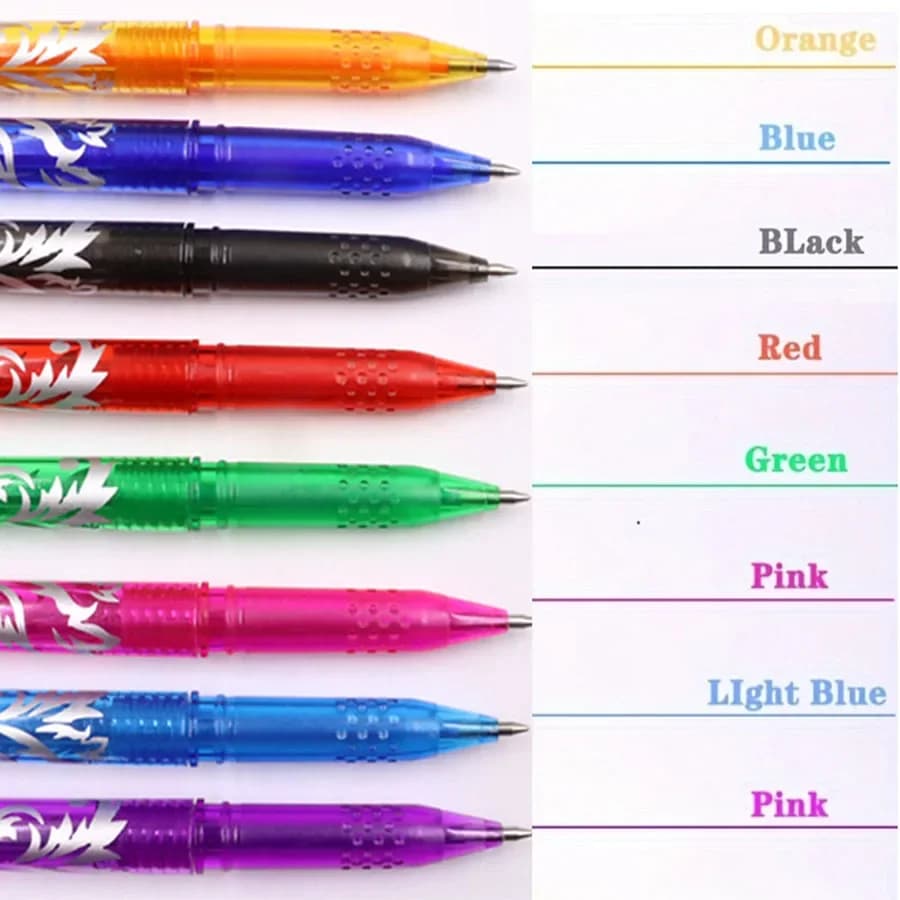 6 pezzi penna gel cancellabile multicolore studente scrittura strumenti di disegno creativo forniture scolastiche per ufficio cancelleria penna cancellabile a caldo