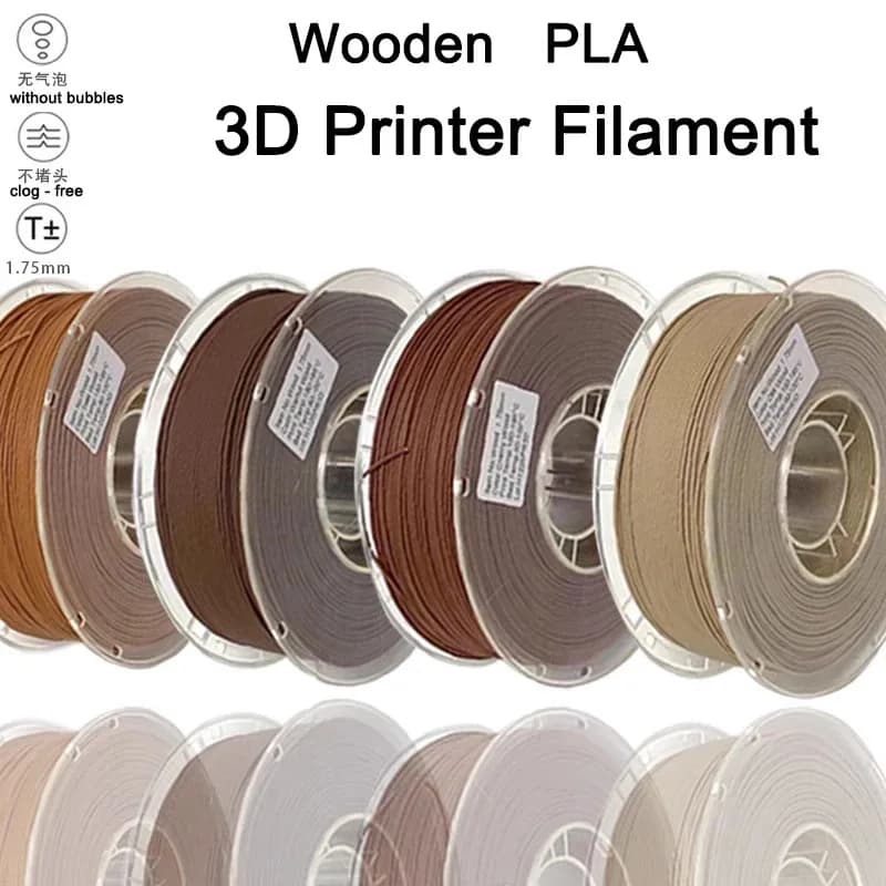 Wooden 3D Printer Filament Wood 3D Printer Consumables Filament PLA 1KG in multiple color wood from 1.75 mm