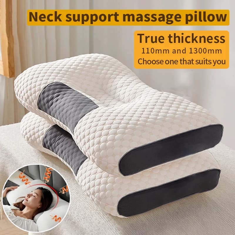 The neck cushion helps to sleep and protect the neck Soy fiber SPA massage cushion for home orthopedic cervical to sleep New