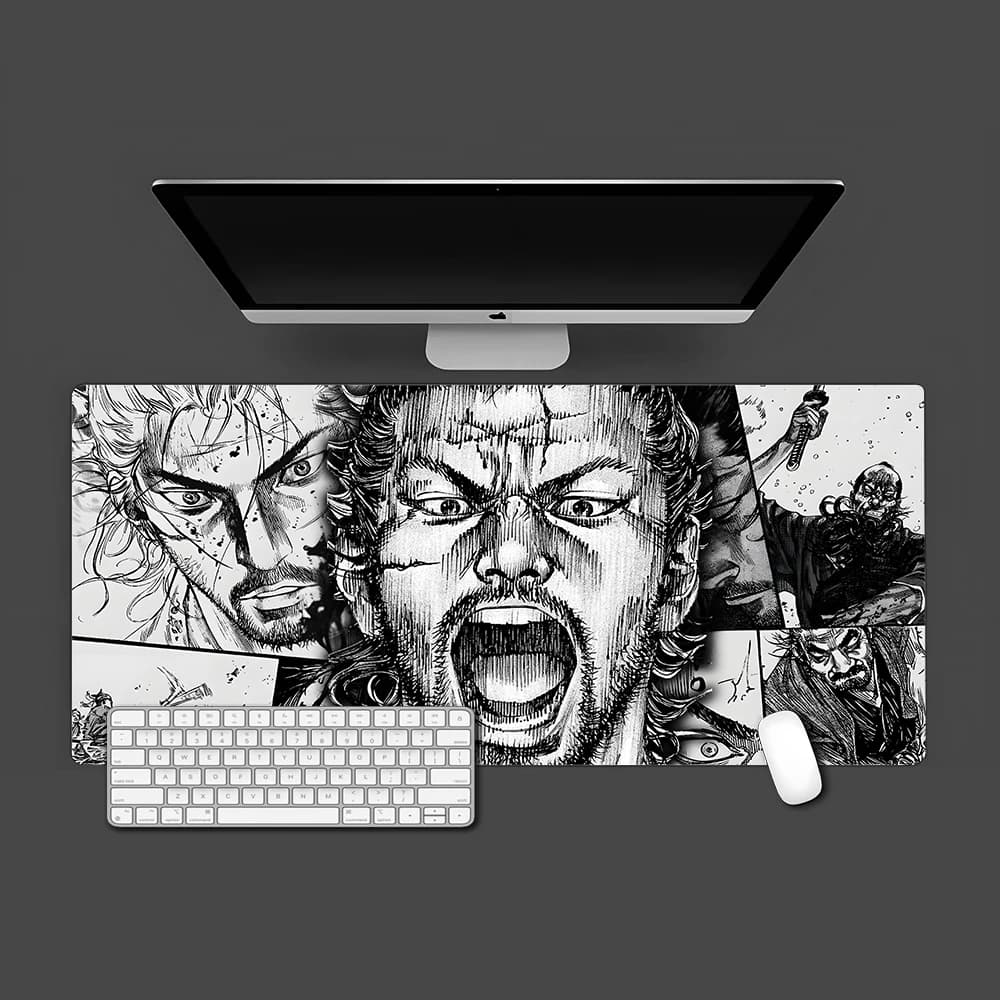 Tappetino per Mouse grande 900x400mm Vagabond Manga Katana tappetino per Mouse accessori da gioco tappetino per scrivania tappetino per scrivania tappetino per ufficio Pc Xxl MausePad