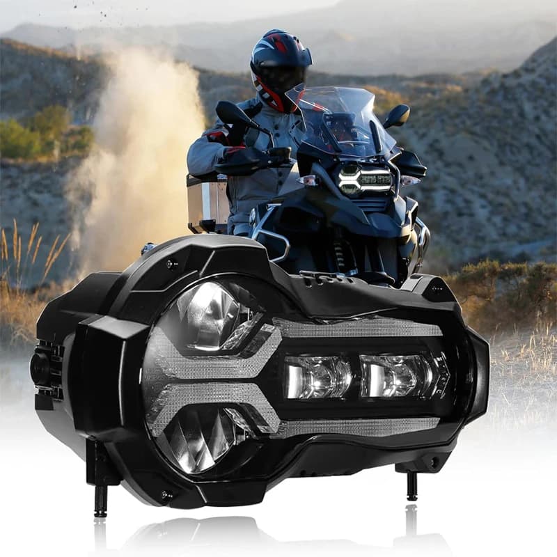 Fari LED E-mark per BMW R1200GS 2013-2018 R 1200GS K50 ADV Adventure Luci moto Gruppo faro completo