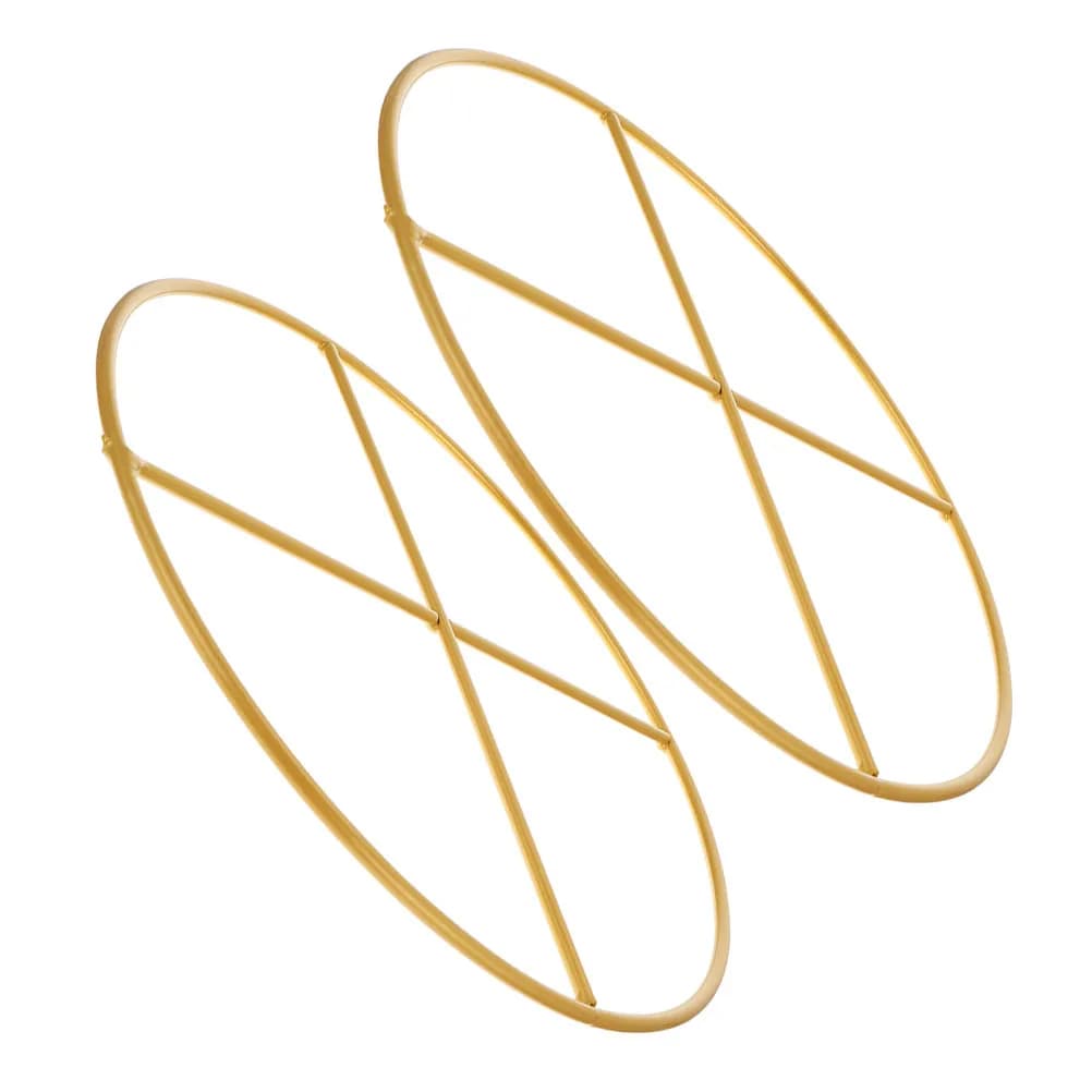 2Pcs Premium Iron Dreamcatcher DIY Rings Golden Metal Craft Hoops for Wreath Making Tassel Garland Plant Hanger Home Decor