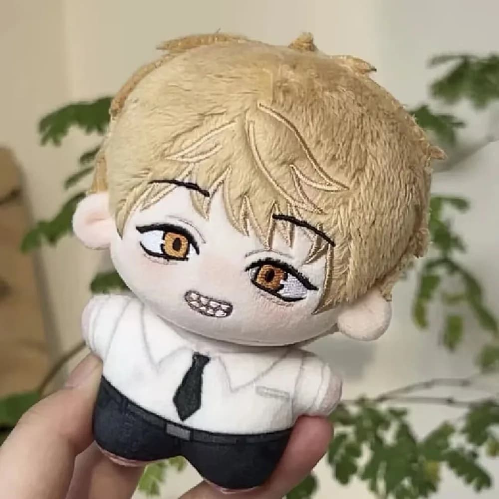 Peluche di Denji di Chainsaw Man da 10 cm, divertente bambola di peluche Reze per zaino, portachiavi, giocattolo da collezione, regalo di Natale