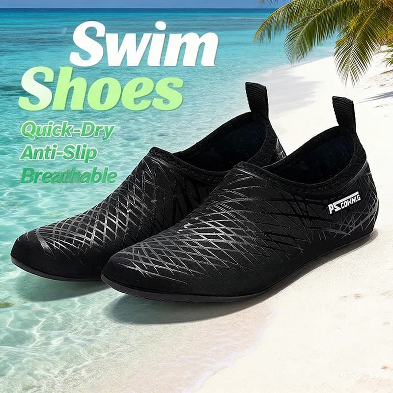 Wading Shoes Soft-soled Non-slip Swimming Shoes Women Men's Snorkeling Quick-drying Beach Shoes Diving Shoe Surfing Socks