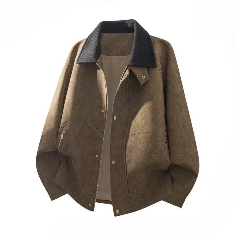 Giacca da Uomo alla Moda, Cappotto in Cotone Cinese, Stile Punk, Leggero, in Pelle Scamosciata, da Corsa, Cargo, Yoga, Riflettente, Caldo