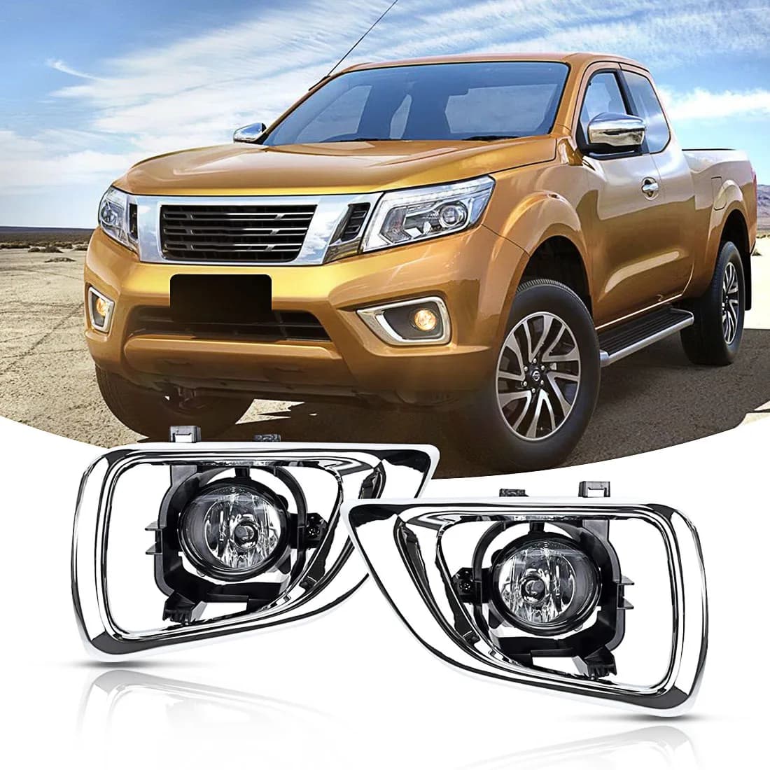 Fendinebbia a LED per Nissan Navara Frontier NP300 2015-ON Auto Paraurti Anteriore Fendinebbia Luce di marcia diurna Accessori Auto 12V