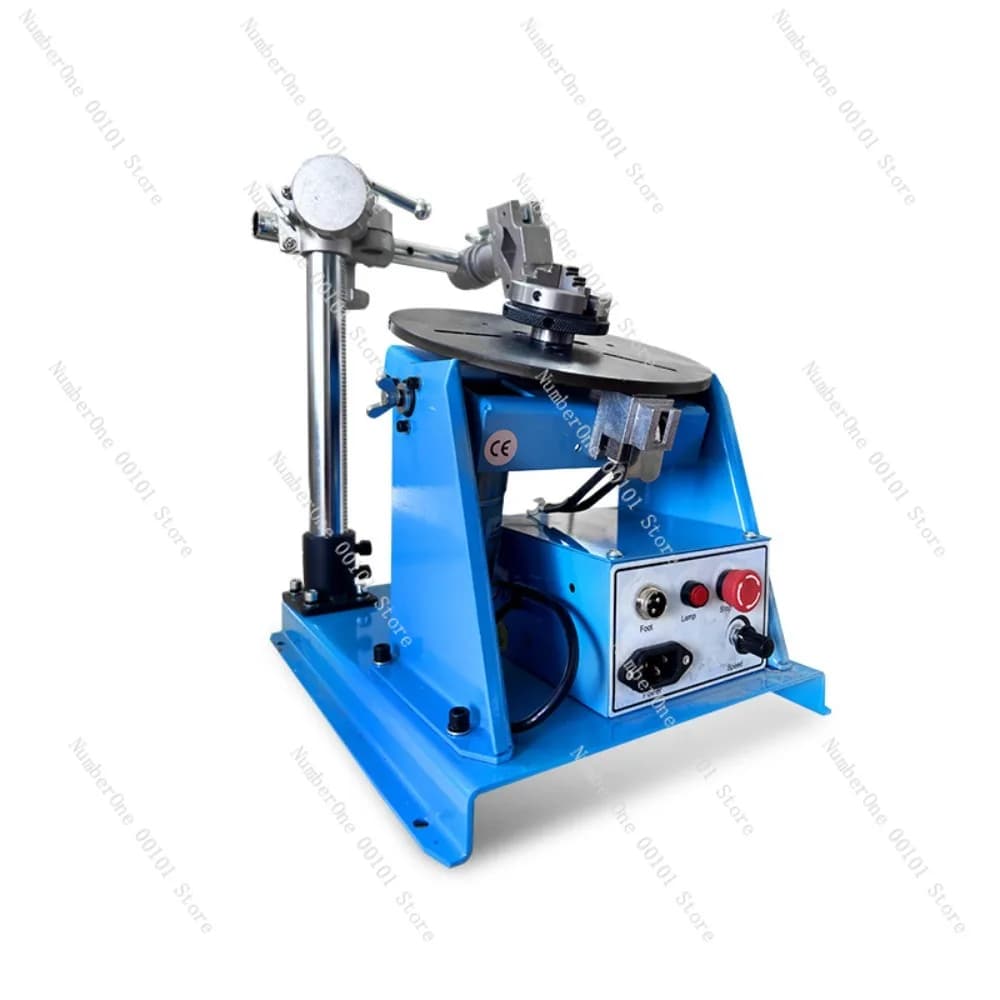 Piccola macchina per saldatura ad anello da 10 kg, leggera, combinata con piattaforma girevole automatica, per saldatura ad arco argon.