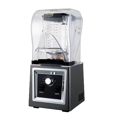 Frullatore elettrico commerciale da 2 litri Frantoio per ghiaccio Fagioli di soia all'estero Testina di taglio importata per frullato Cucina Manopola per camper Controlla in plastica