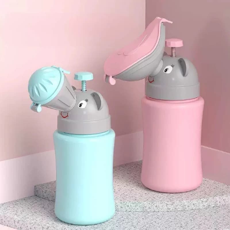 Portable Baby Travel Potty Hygienic Leak Proof Urinal Emergency Toilet for Car Toddler Pee Training Cup Bottle for Kids Boy Girl