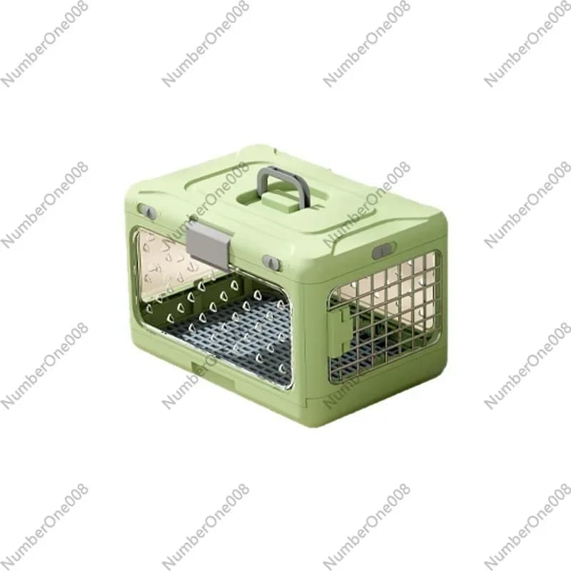 Pet Airline Approved Carrier, Foldable Cat Travel Crate For Car, Portable Small Dog Kennel With Ventilation