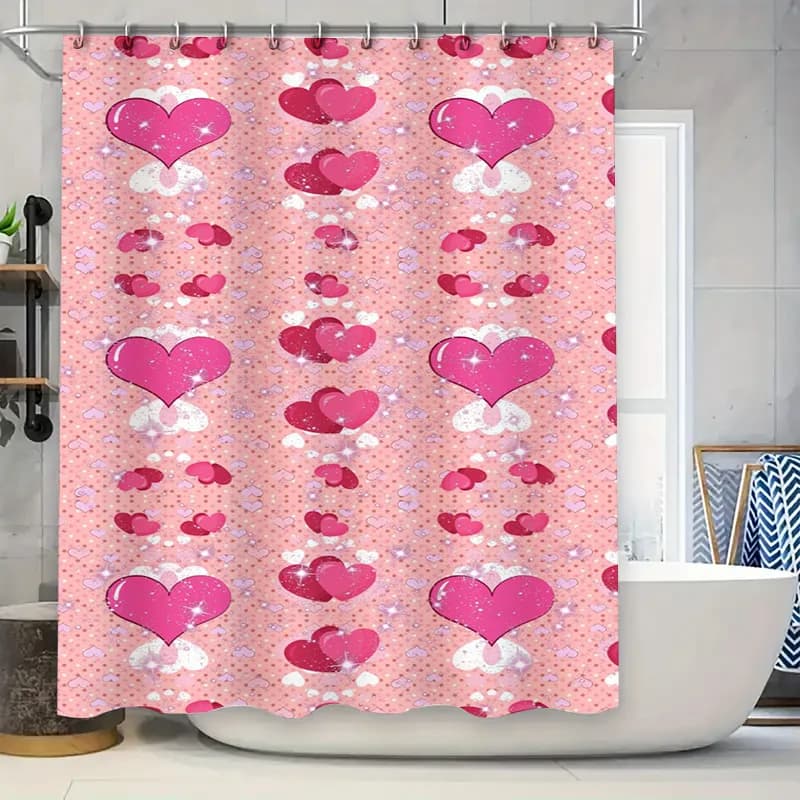 Tenda da doccia per animali domestici alla moda Silhouette nere Design per cani Stampa Tende da bagno antiscivolo con anelli per la decorazione domestica nel bagno