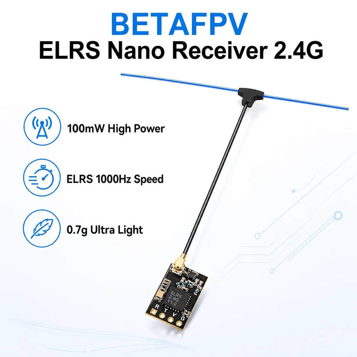 BETAFPV ELRS Nano Receiver 2.4G 915M ExpressLRS RX Radio Link FPV Drone Parts Electronic Accessory Hardware Replacement Tool Box
