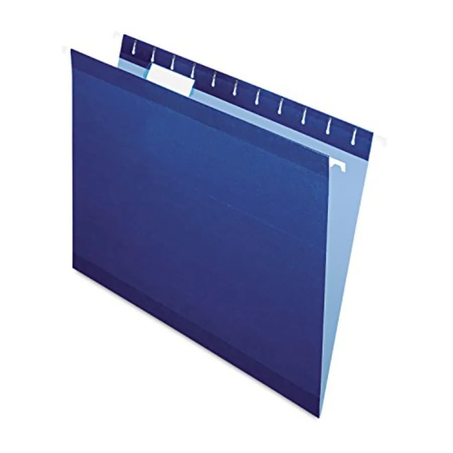 Reinforced Hanging File Folders, Size,,1/5 Cut, 25/BX 4152 1/5 NAV