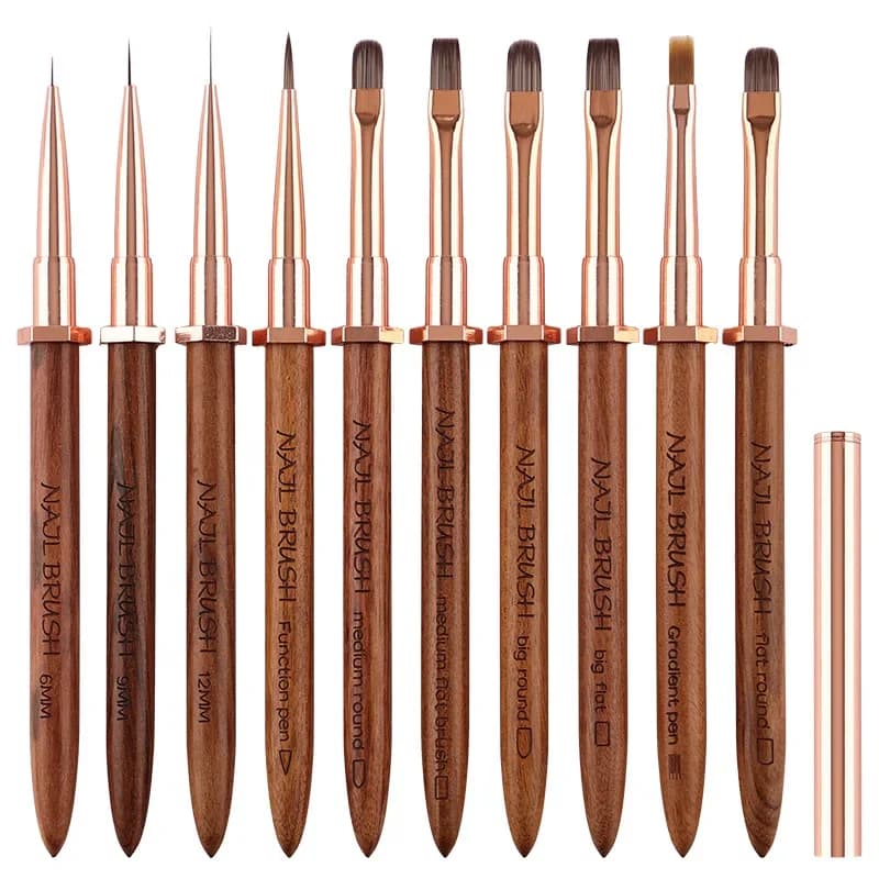 Nail Necklace Pen, UV Gel Brush, Acrylic Brush, Professional Nail Art Brush, Paint and Drawing Brush, Manicure Tools