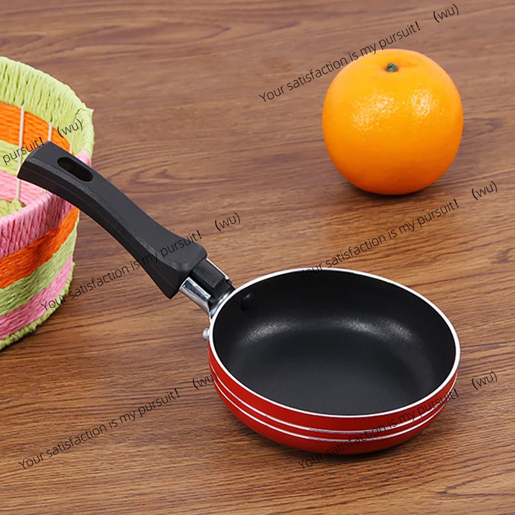 12Cm/14cm/16cm mini frying pan, non-stick steel for restaurants, kitchen cookware, random colors
