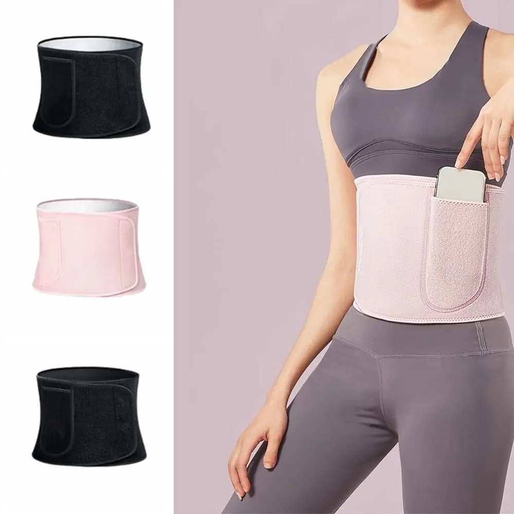 Cintura di Supporto Lombare Sportiva Resistente al Sudore, Corsetto Elastico Riutilizzabile per Dimagrimento e Contenimento Addominale