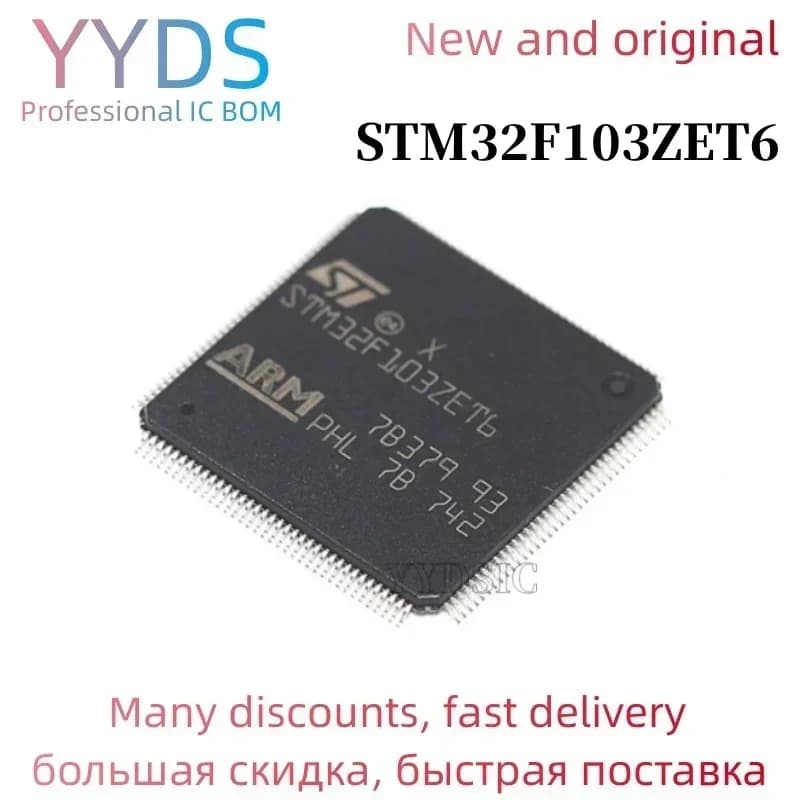 5 pezzi STM32F103 STM32F103ZET6 32F103 IC MCU 32BIT 512KB FLASH 144LQFP
