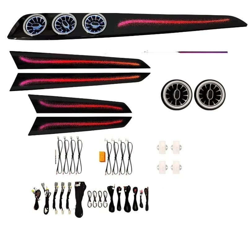 Illuminazione Ambientale LED per Interni Mercedes Benz Classe C W204 2010-2014, Accessori Decorativi a Striscia