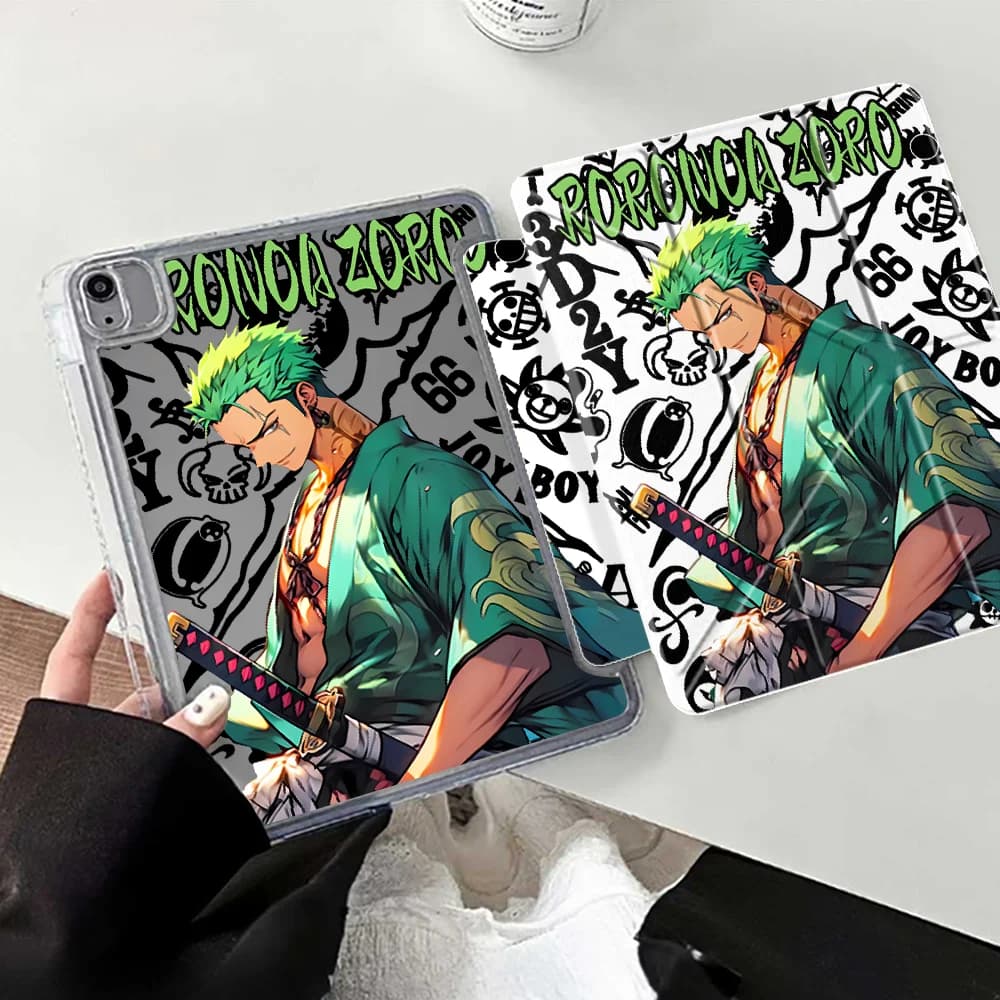 Anime Ones Pieces With Pen Slot Cover Tablet Case For iPad 11th 10th Gen Air 8 M2 M3 3 Mini 7 6 5 12th 9th Pro 13 2025 2026