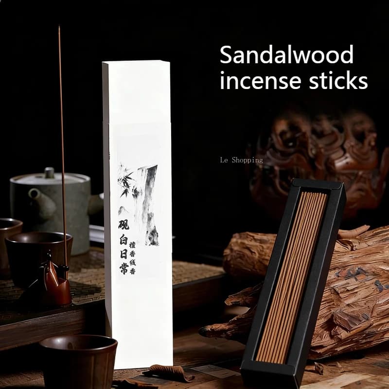 Bastoncino di incenso in legno di sandalo naturale/M meditazione yoga dell'hotel per interni domestici Purifica l'aria calma i nervi e aiuta a dormire Joss Stick
