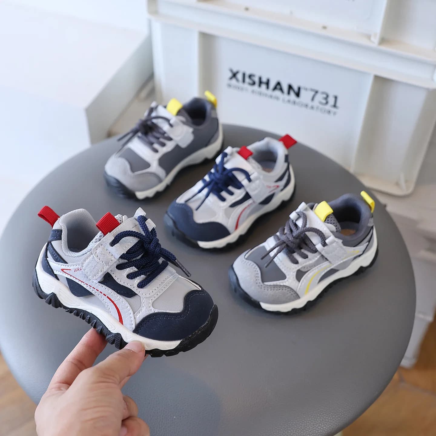 Kids Shoes High Quality Sneaker PU and Mesh Mlutiple Spring and Autumn Sport Shoes for Boys and Girls Fashion Causal Shoes 21-30
