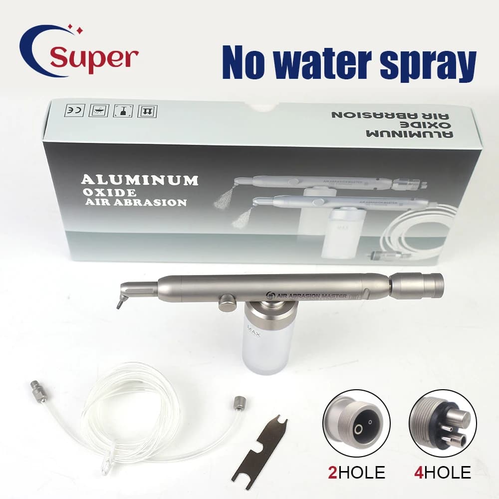 Dentale Sabbiatrice Pistola Ossido di Alluminio Sbiancamento Dei Denti Lucidatrice Microetcher Sabbiatura 2 Fori 4 Fori Strumenti di Odontoiatria