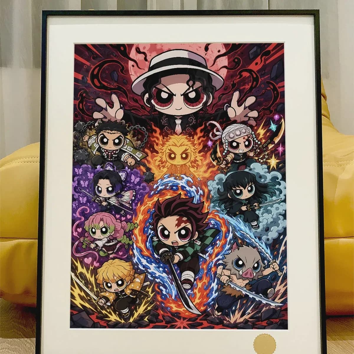 Diamond Painting Demon Slayer Cute Cartoon Characters Diamond Mosaic Handmade Art Exquisite Creative Gift Home Decor