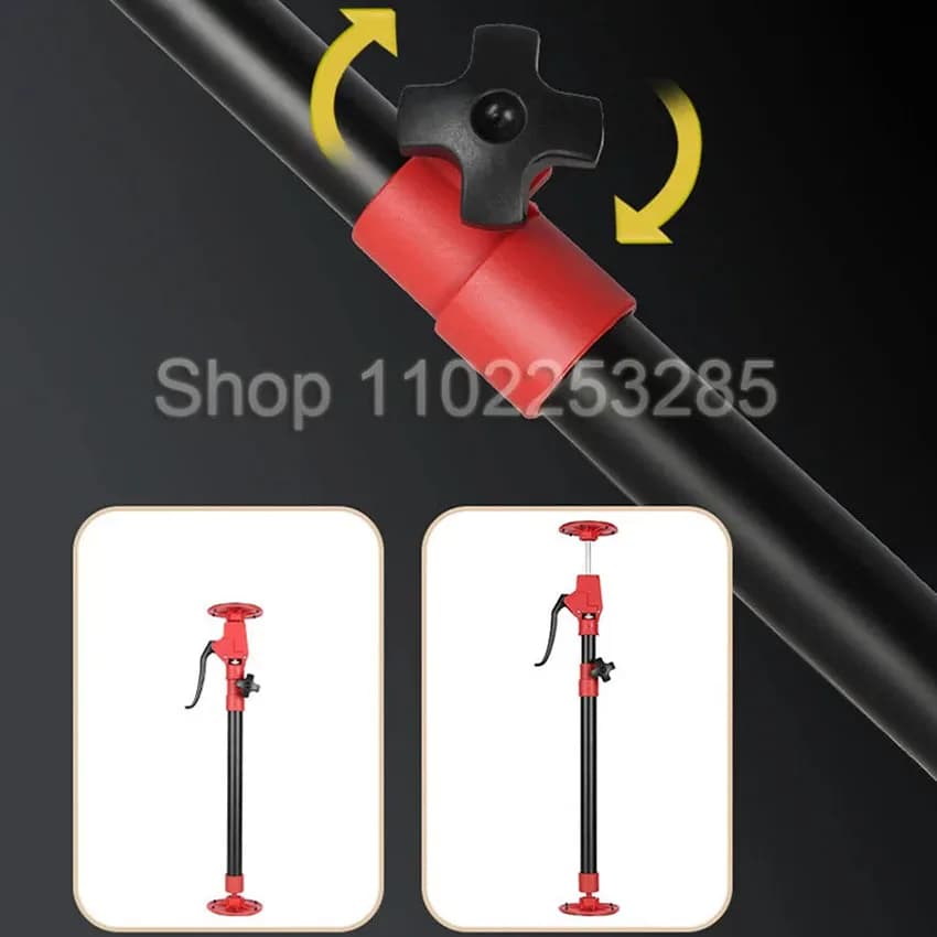 New Steel Telescopic Quick Support Rod 115-290cm Adjustable 3rd Hand Support System For Cabinet Jack, Drywall Jack&Cargo Bars