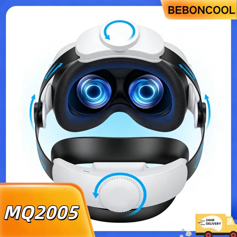 BEBONCOOL MQ2005 DinoFire VR Head Strap for Meta Quest 3S/3/2 Oculus, comfortable Elite headset