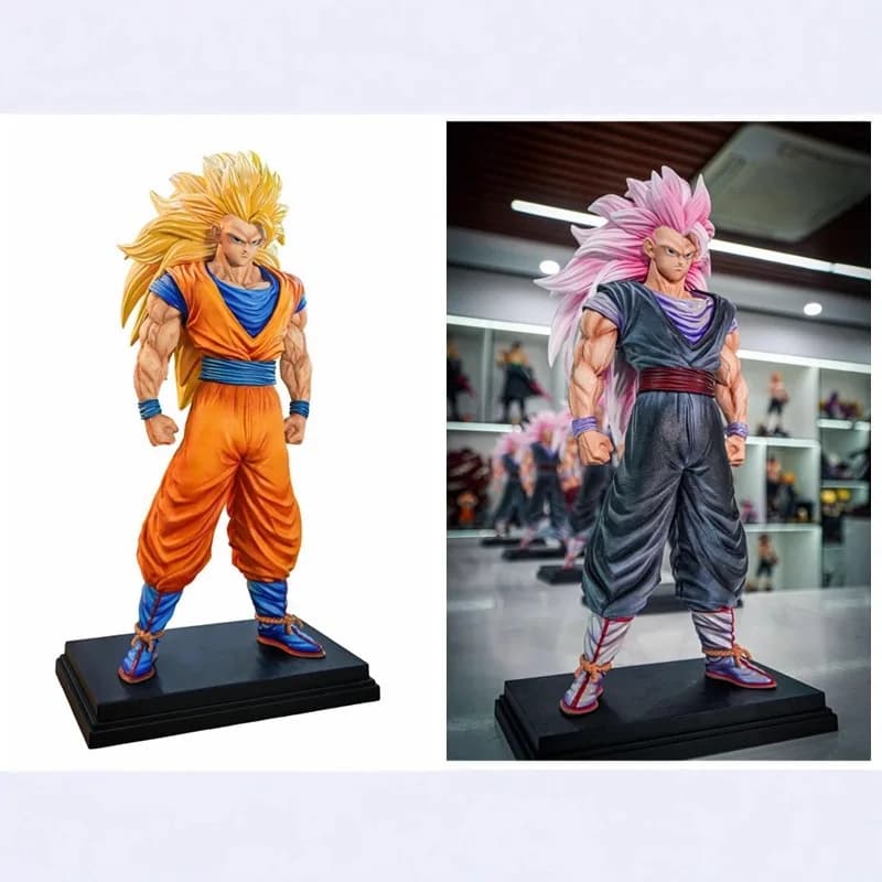 Super Saiyan Jt Star Orbit Super Tre Songoku Postura in piedi Statua magica modificata Modello Scatola pendente Set fatto a mano