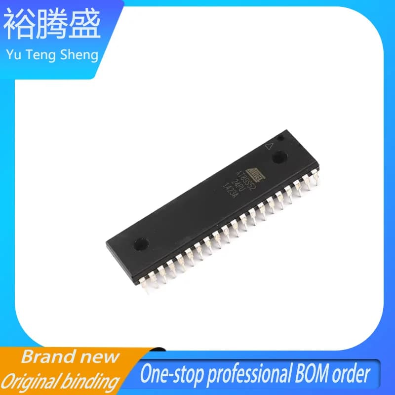Microcontrollore flash originale autentico in linea AT89S52-24PU a 8 bit DIP-40