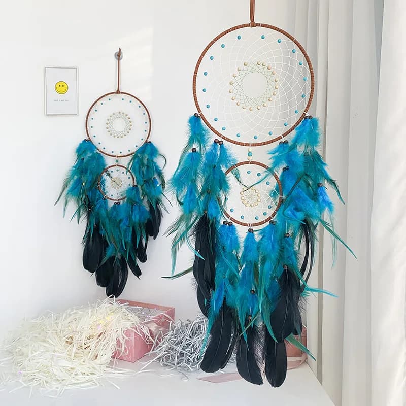 Dark Forest Dream Catcher Room Decoration Girl Nordic Decoration Home Nordic Style Kids Wind Chimes Dreamcatcher Without LED