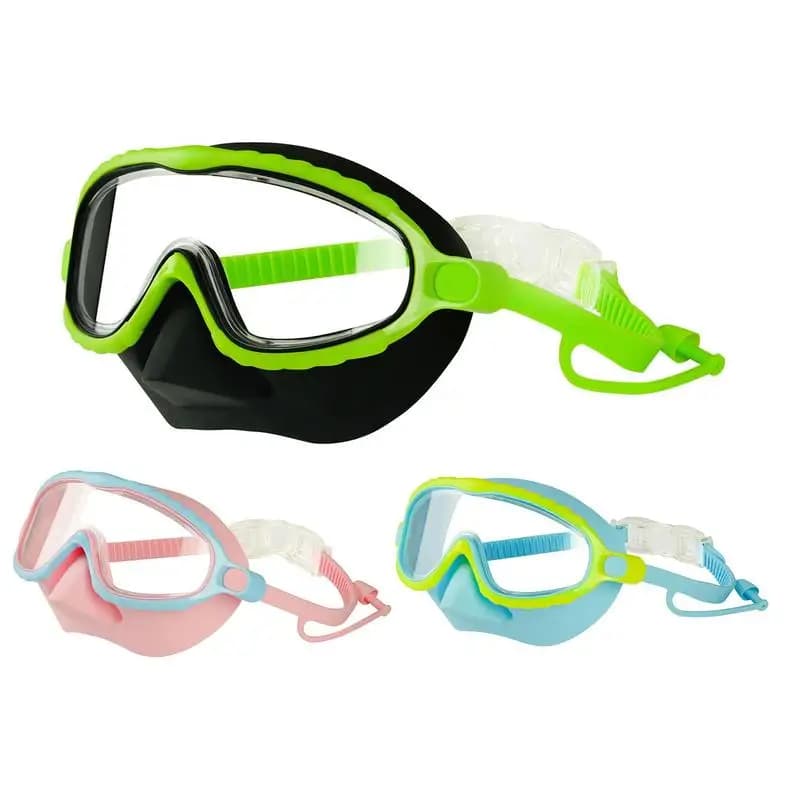 Children's glasses with nose cover Snorkeling glasses No leaks Water resistant Diving pool Snorkeling glasses Girl equipment