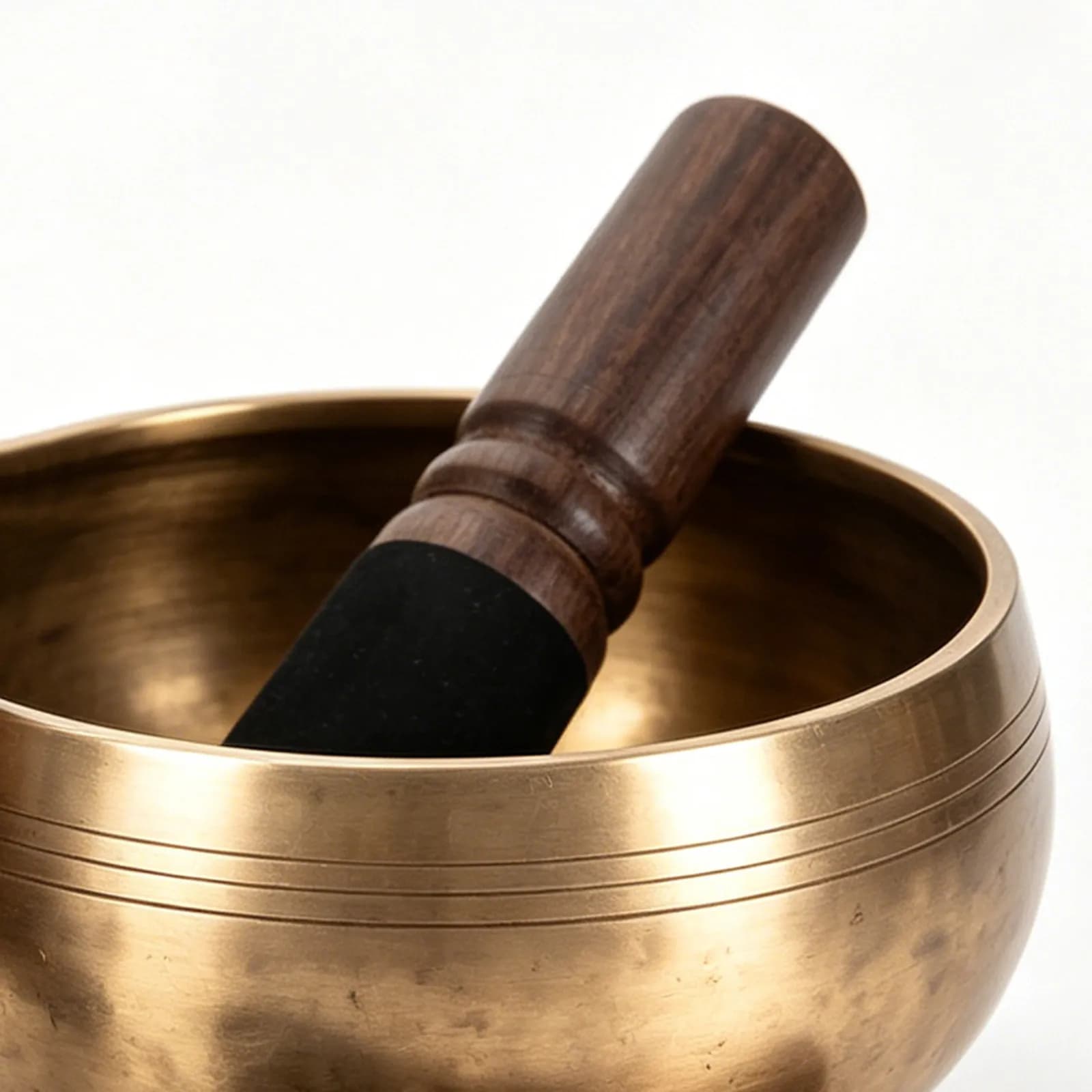 2Pcs Tibetan Singing Bowl Mallet Wooden Striker Stick Polished Sound Bowl Hammer for Meditation Yoga Buddha Instrument