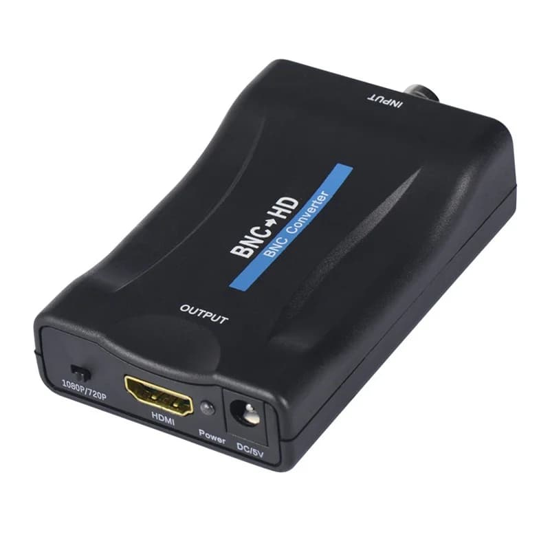 Convertitore BNC a HDMI compatibile, Adattatore Video 1080P/720P per Segnale TV BNC, Monitor di Sorveglianza per DVR/Detector