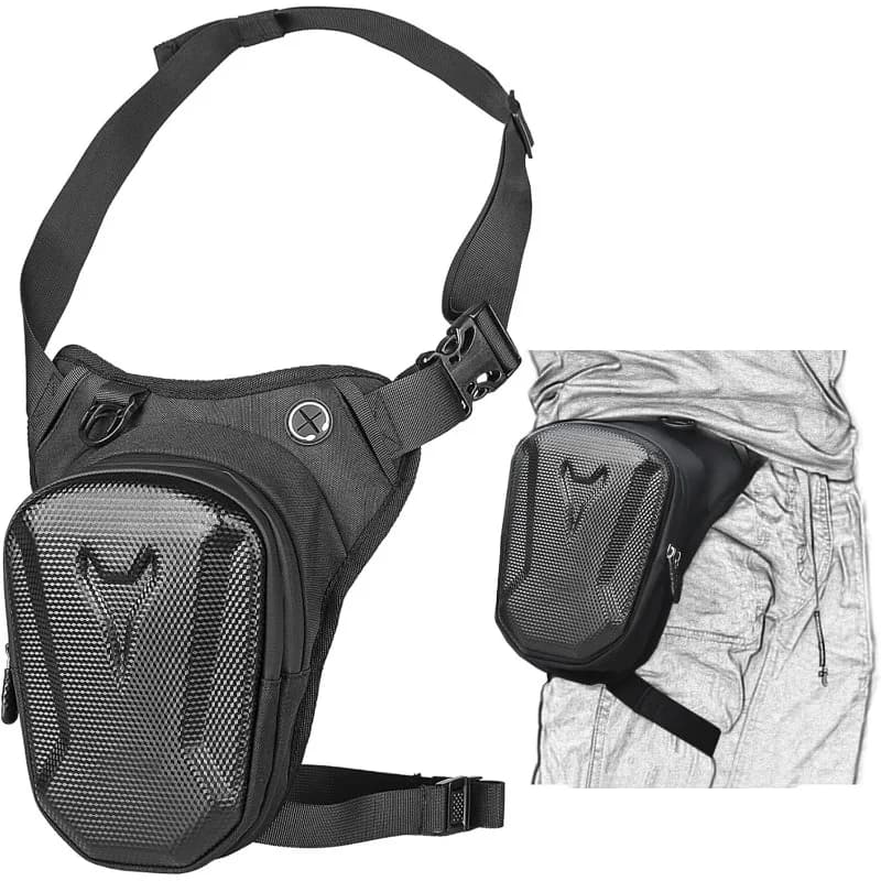 Borsa da Gamba Multifunzionale Impermeabile per Moto, Borsa a Tracolla Diagonale per Esterni, Borsa Tattica da Gamba, Borsa da Viaggio