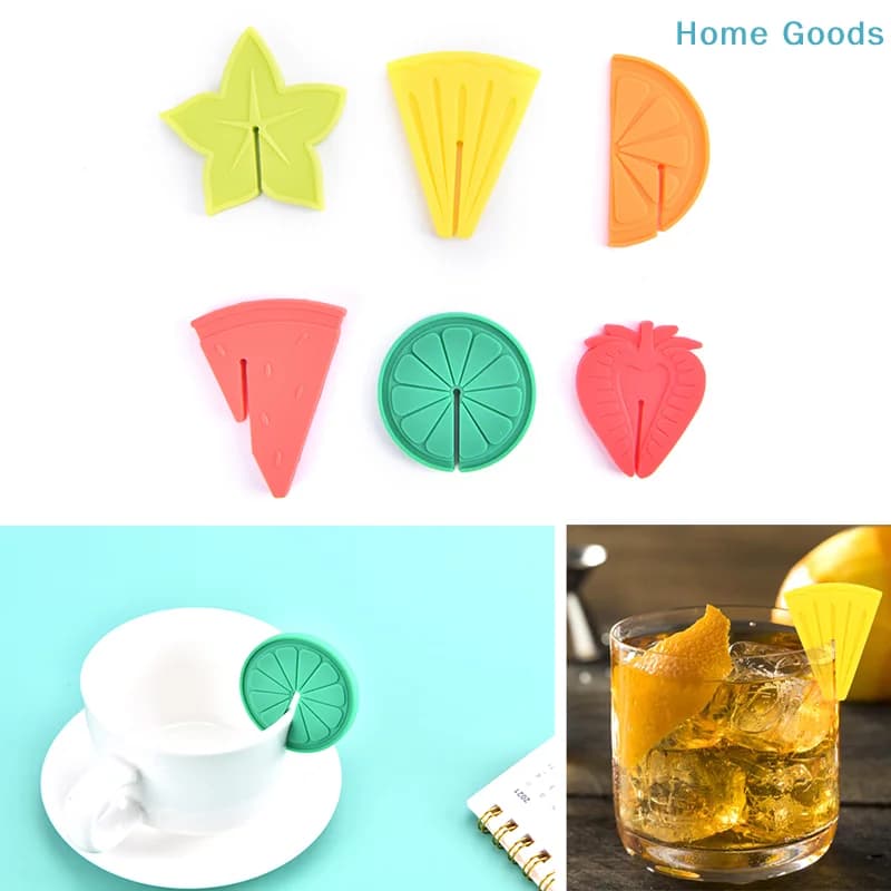 preferred6Pcs Fruit Pattern Silicone Wine Glass Durable Drink Marker for Drinks Cupsproduct
