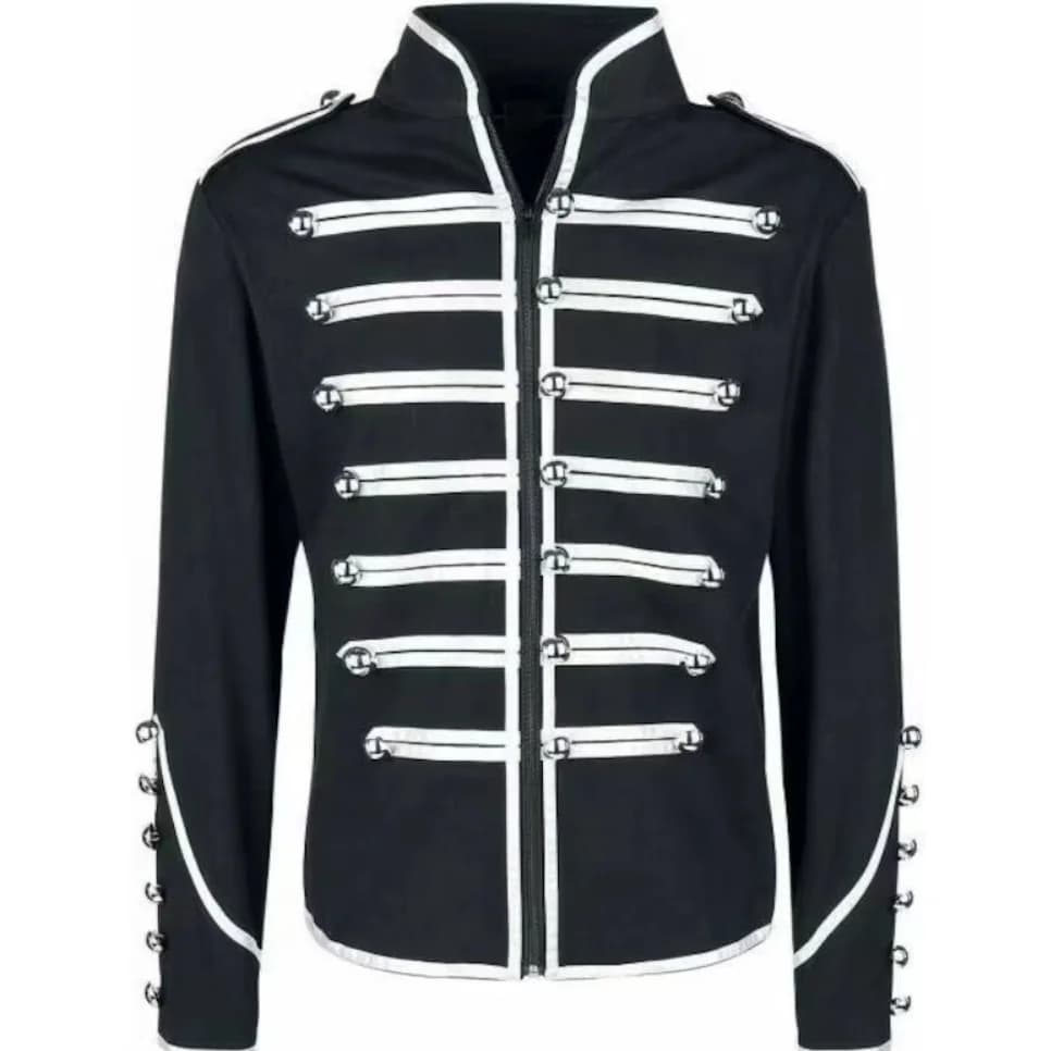 Giacca Steampunk Rockstar da uomo Vintage My Chemical Romance Cosplay Outfit Cappotto nobile gotico medievale Performance da night club