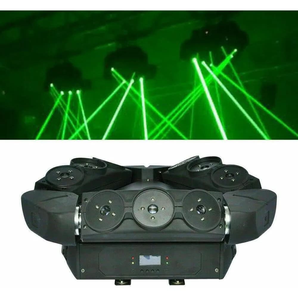 TFCFL 4 in 1RGBW 9 occhi illuminazione scenica luce per feste a testa mobile, luci per feste DJ da 160 W lampada spotlight/fascio perni, 8/16 canali