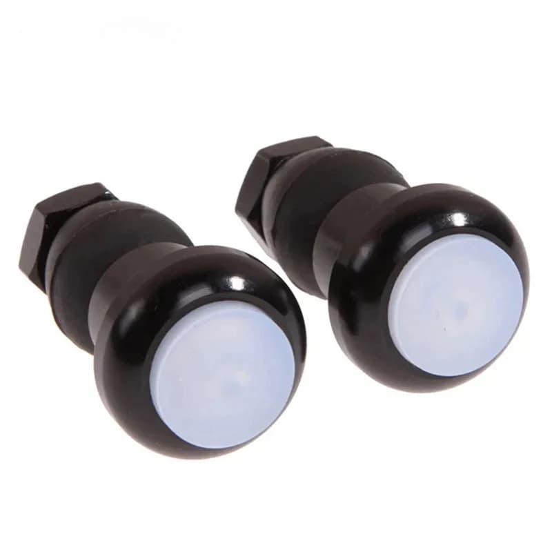 2 pz/lotto Luce Del Manubrio Della Bici Luce Della Bicicletta Indicatore di Direzione Ciclismo Maniglia Bar End Plug Indicatore di Avvertimento di Sicurezza Lampade Regolabili