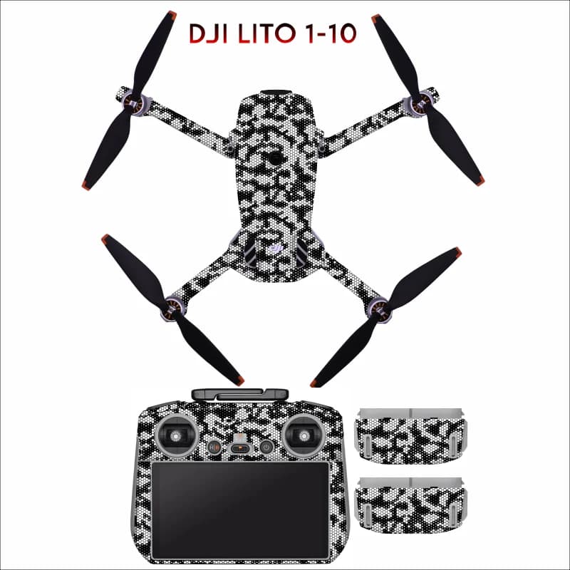 For DJI Lito 1 Drone Decals RC2 Remote Controller Battery Stickers PVC Anti-scratch Protective Film For LITO1 Skins Accessories