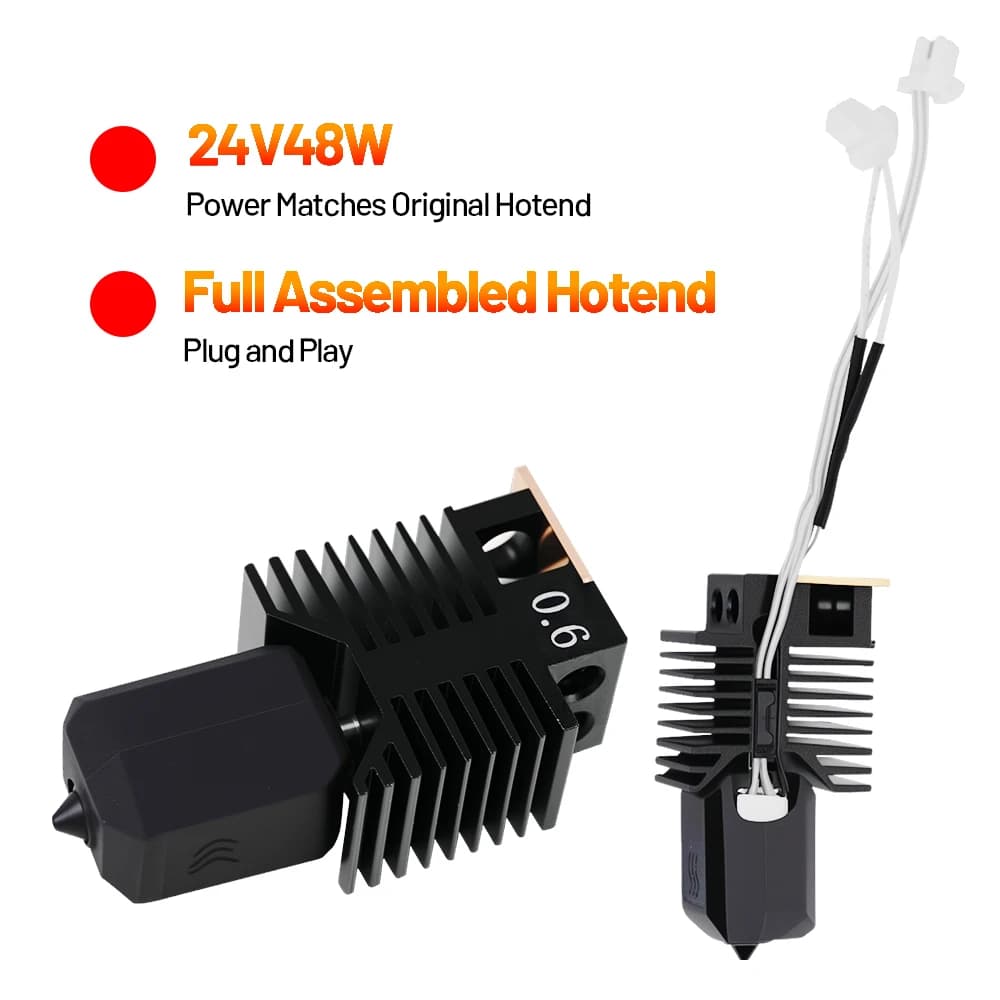 24V 48W Ceramic Heating Block Kit for Snapmaker U1 3D Printer Hot End , Fast & Stable Heating, High Flow, U1 3D Printer Parts