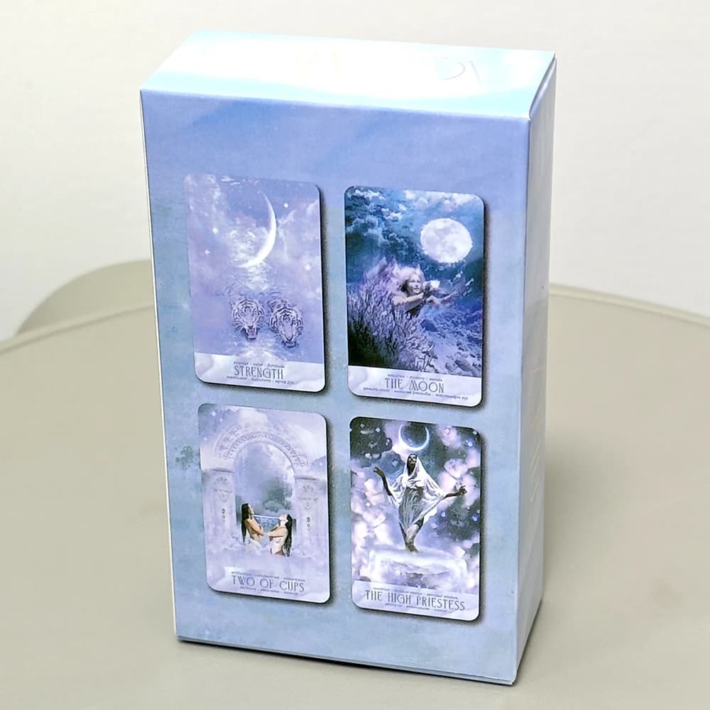 Tarocchi The Age of Aquarius 10,3 * 6 cm 78 carte dei tarocchi basate sul sistema pilota con 3 carte di istruzioni