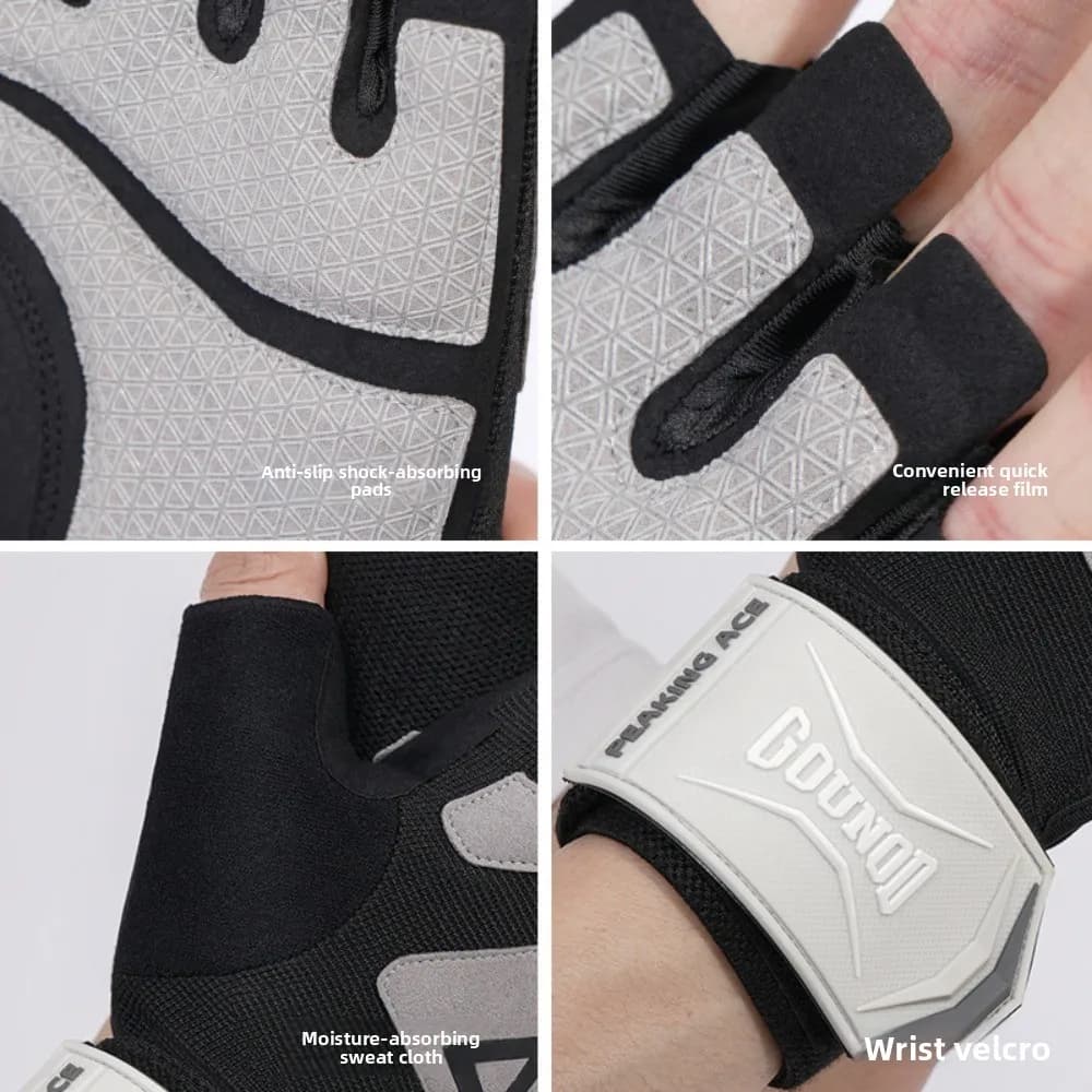 Wear Resistant Weight Lift Gloves Non-slip Fitness Cycling Gloves and Shock Absorbers Professional Breathable