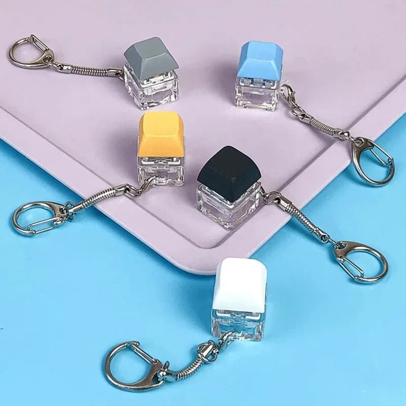Portachiavi Decompressione Merit +1 Muyu, Tasto Meccanico per Tastiera, Ciondolo Antistress