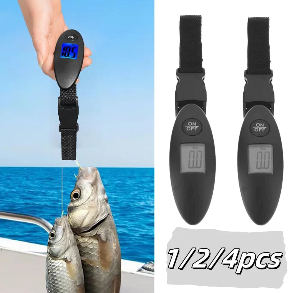 1 pz 40 kg/100g Bilancia per bagagli portatile Display digitale LCD Elettronico Amo da pesca Appeso Bilancia Palmare Bagagli da viaggio Steelyard