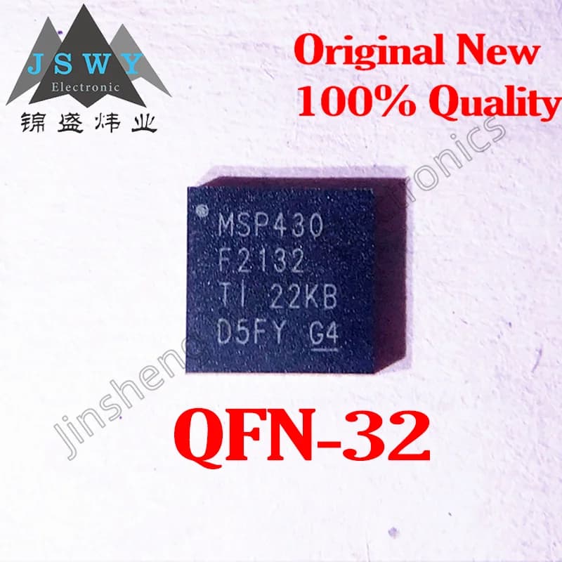(5/20 pezzi) MSP430F2132IRHBR QFN-32 MSP430F2132/8KB Flash/512B SRAM/microcontrollore ADC a 10 bit/nuovo stock originale Elettronica